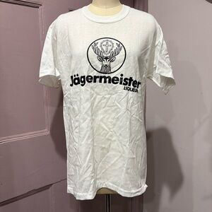 Jagermeister Vintage Large Graphic Logo Tee SINGLE STITCH